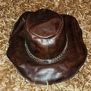 Leather Cowboy Hat